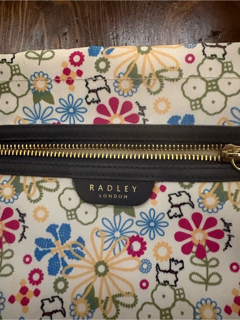 RADLEY LONDON Floral Crossbody Bag in White, Pink, Blue, Yellow, Green - Picture 2 of 5
